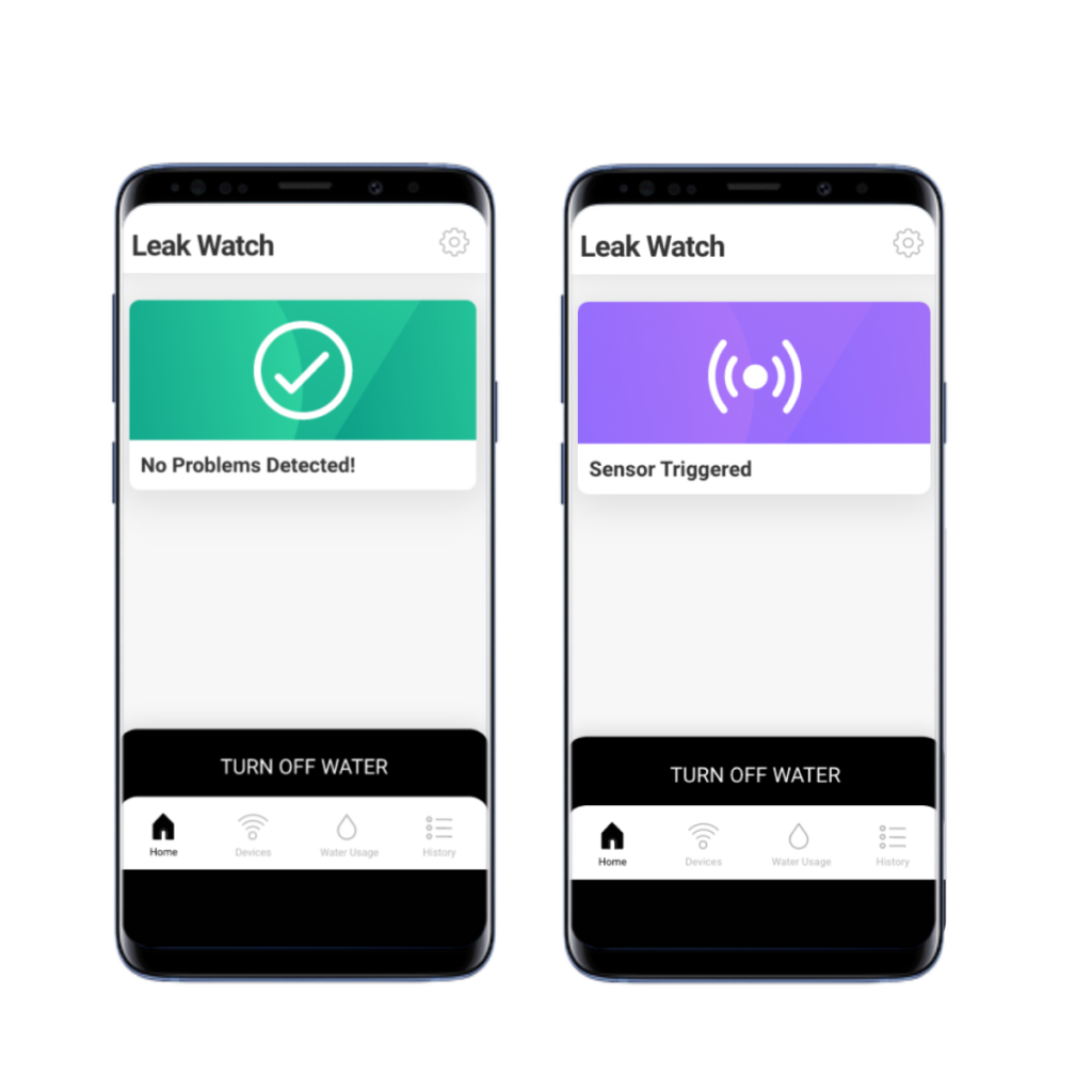 Leak Watch Smart Phone App Leak Notification